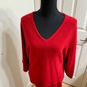 Butterfly sleeve sweater with waist band